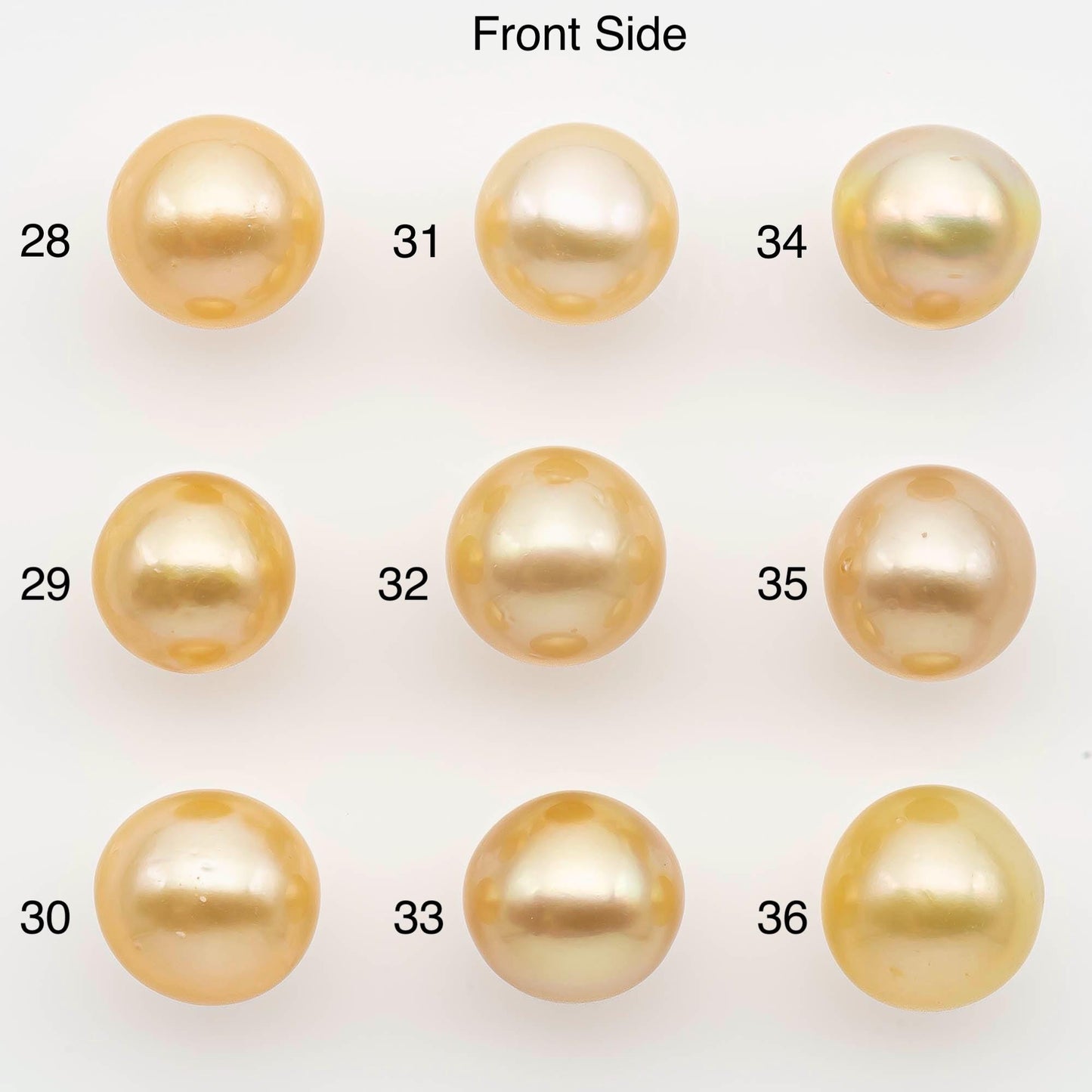 10-11mm South Sea Pearl, Gold Near Round Single Piece Nondrilled with High Luster and Minor Blemishes for Jewelry Making, SKU # 2679GS