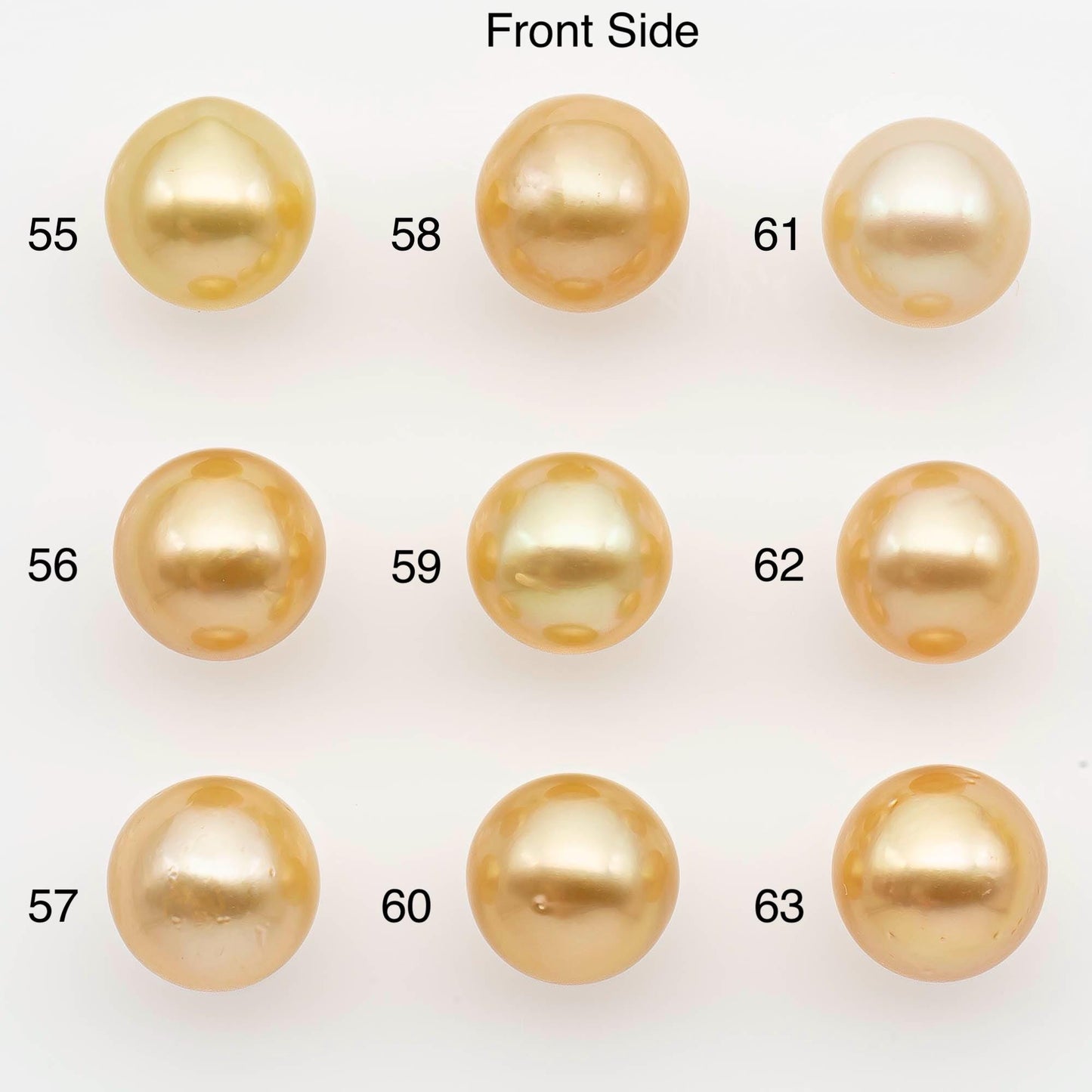 10-11mm South Sea Pearl, Gold Near Round Single Piece Nondrilled with High Luster and Minor Blemishes for Jewelry Making, SKU # 2679GS