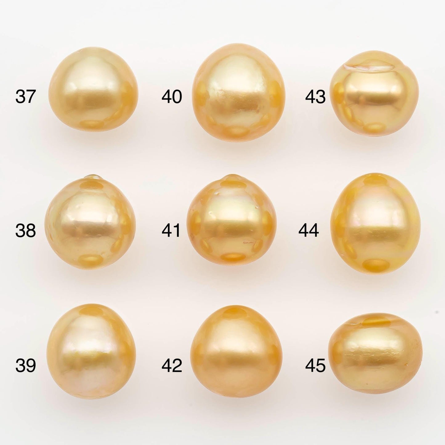11-12mm South Sea Pearl, Gold Near Round Single Piece Nondrilled with High Luster for Jewelry Making, SKU # 2681GS