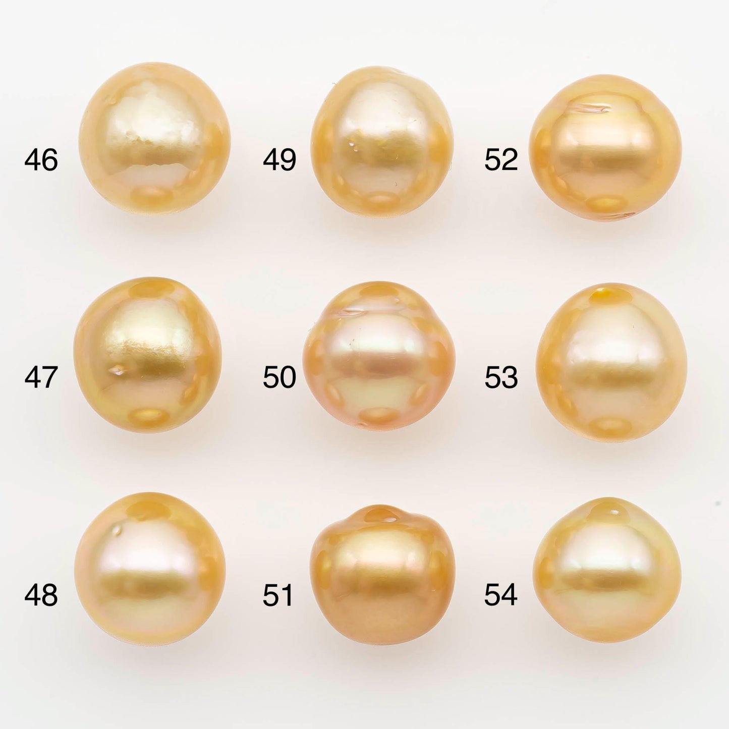11-12mm South Sea Pearl, Gold Near Round Single Piece Nondrilled with High Luster for Jewelry Making, SKU # 2681GS