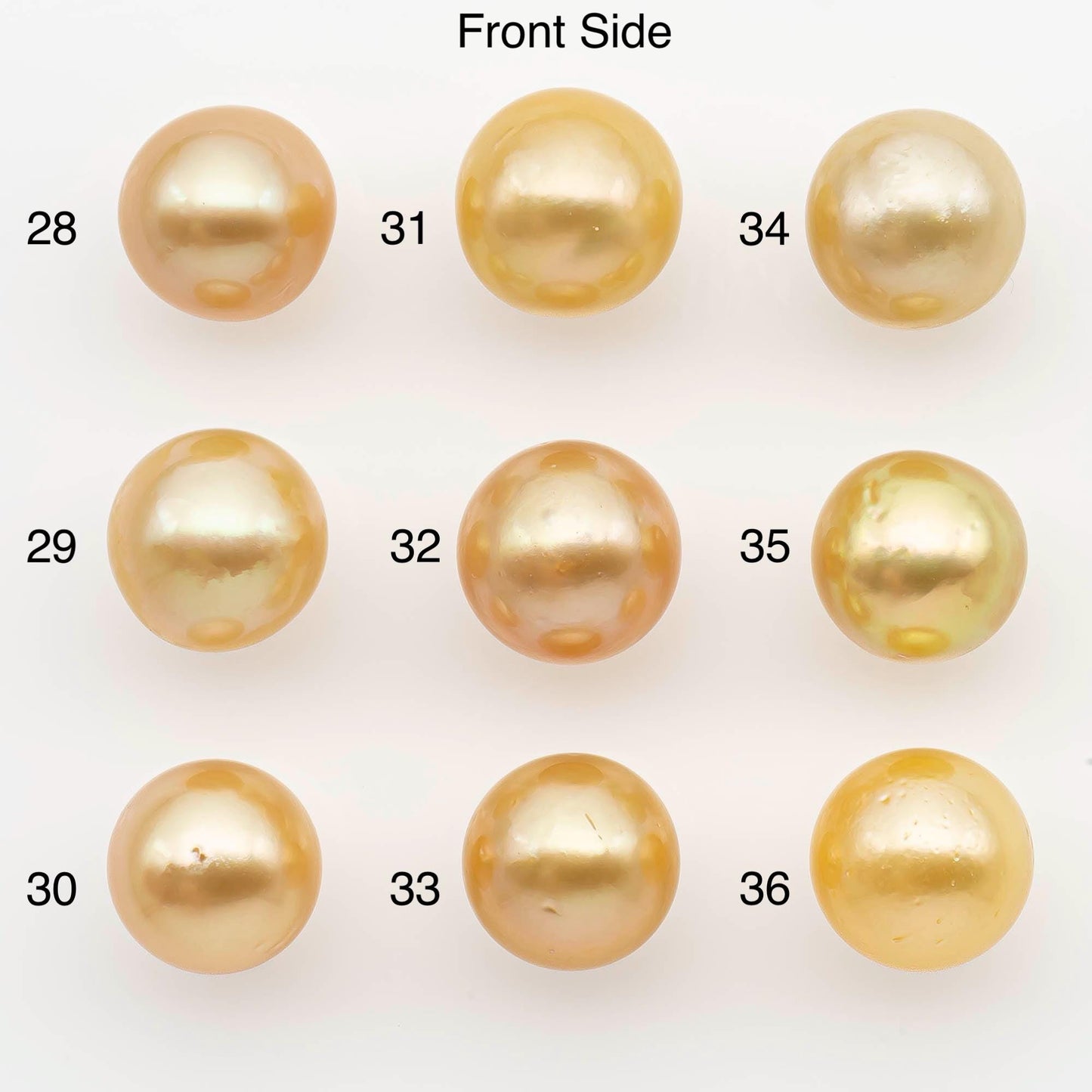11-12mm South Sea Pearl, Gold Near Round Single Piece Nondrilled with High Luster and Minor Blemishes for Jewelry Making, SKU # 2682GS