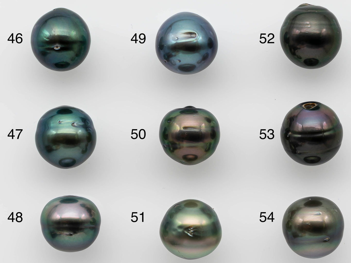 12-13mm Black Tahitian Pearl Near Round Single Loose Piece Undrilled in Natural Color with High Luster for Beading, SKU # 1248TH