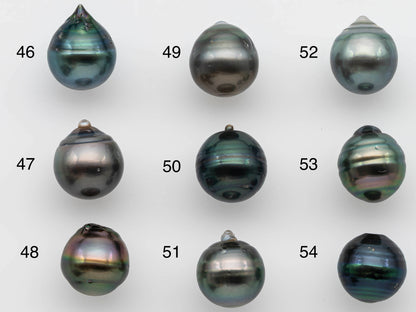 12-13mm Drop Tahitian Pearl Loose Single Piece Undrilled with Nice Luster and Natural Color for Jewelry Making, SKU # 1247TH