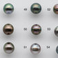 9-10mm Colorful Tahitian Pearl Loose Near Round with Natural Colors and High Lusters, Blemishes and Predrilled Hole, SKU # 1388TH