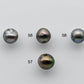 9-10mm Tahitian Pearl Near Round Loose Piece with High Luster, Predrilled Hole, SKU # 1387TH