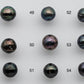 9-10mm Tahitian Pearl Loose Near Round in Dark Natural Colors with High Luster and Blemishes in Single Piece Predrilled Hole, SKU # 1381TH