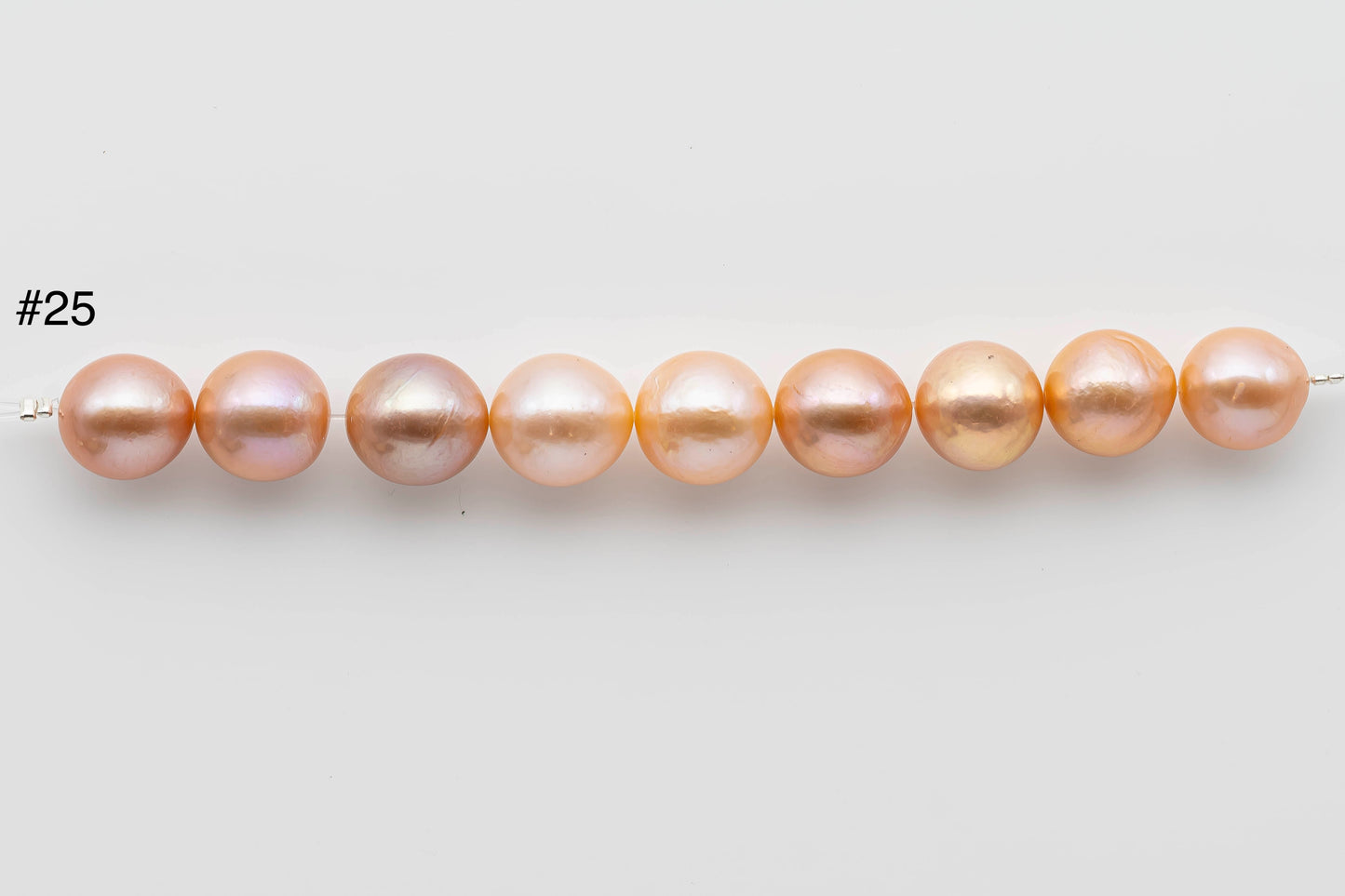 11-12mm Near Round Edison Pearl, Freshwater in Natural Color with Nice Luster for Beading, SKU # 1234EP