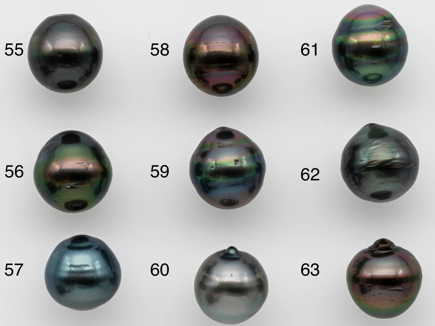 12-13mm Black Tahitian Pearl Near Round Single Loose Piece Undrilled in Natural Color with High Luster for Beading, SKU # 1248TH