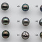 9-10mm Tahitian Pearl Near Round Loose Piece with High Luster, Predrilled Hole, SKU # 1387TH