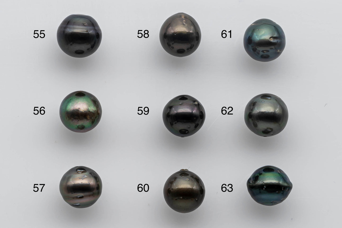 10-11mm Tahitian Pearl Loose Near Round with Luster and Blemish, Predrilled Hole, SKU # 1393TH