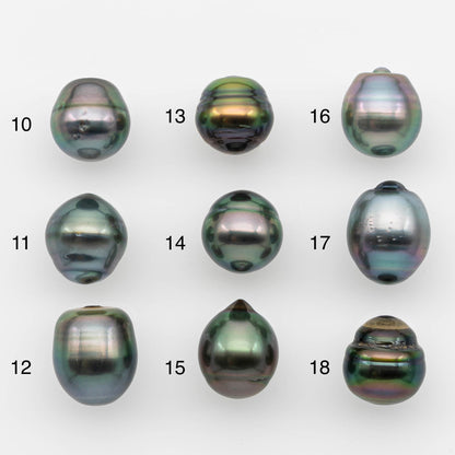 10-11mm Tahitian Pearl, Loose Undrilled with High Luster and for Jewelry Making, SKU # 2690TH
