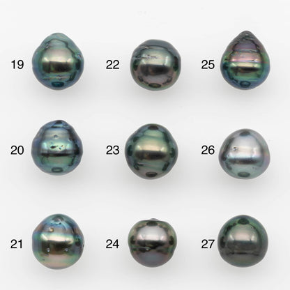 10-11mm Tahitian Pearl, Loose Undrilled with High Luster and for Jewelry Making, SKU # 2691TH