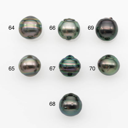10-11mm Tahitian Pearl, Loose Undrilled with High Luster and for Jewelry Making, SKU # 2691TH
