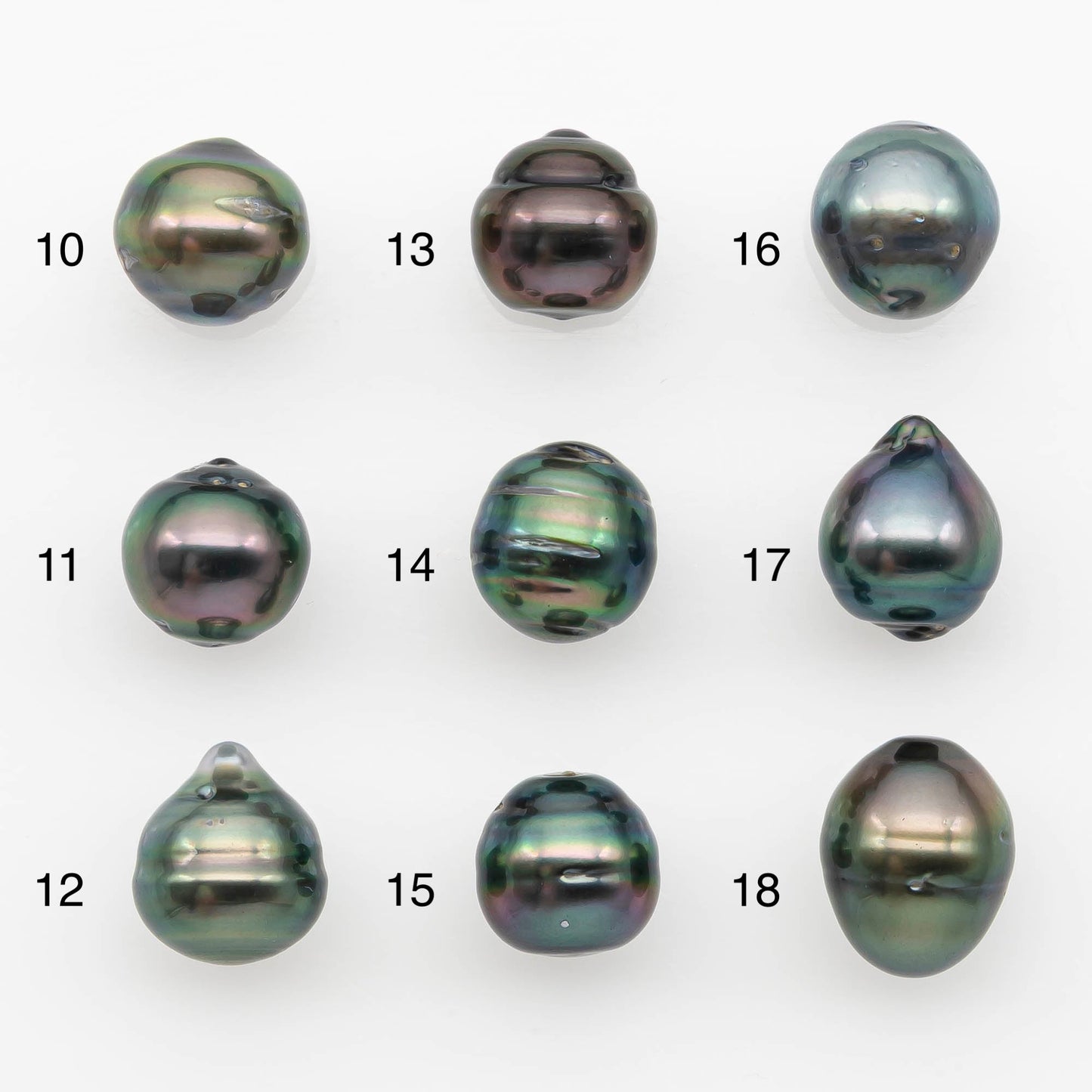 10-11mm Tahitian Pearl, Loose Undrilled with High Luster and for Jewelry Making, SKU # 2692TH