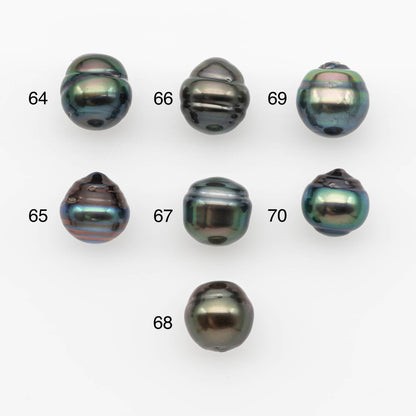 10-11mm Tahitian Pearl, Loose Undrilled with High Luster and for Jewelry Making, SKU # 2693TH