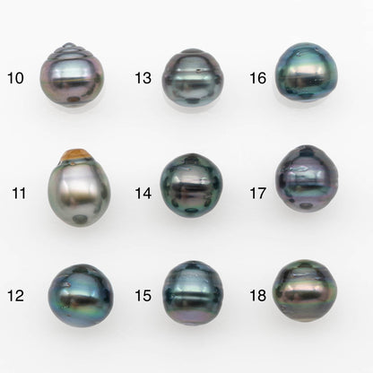 10-11mm Tahitian Pearl, Loose Undrilled with High Luster and for Jewelry Making, SKU # 2694TH