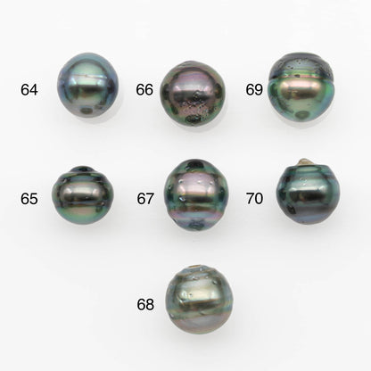 10-11mm Tahitian Pearl, Loose Undrilled with High Luster and for Jewelry Making, SKU # 2694TH