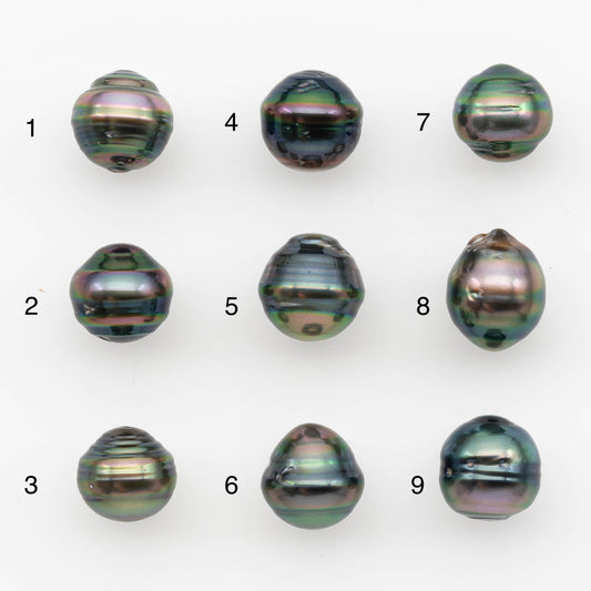 10-11mm Tahitian Pearl, Loose Undrilled with High Luster and for Jewelry Making, SKU # 2695TH