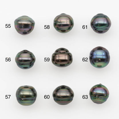 10-11mm Tahitian Pearl, Loose Undrilled with High Luster and for Jewelry Making, SKU # 2695TH
