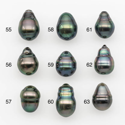 10-11mm Tahitian Pearl, Loose Undrilled with High Luster and for Jewelry Making, SKU # 2696TH