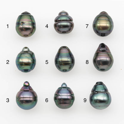 10-11mm Tahitian Pearl, Loose Undrilled with High Luster and for Jewelry Making, SKU # 2696TH
