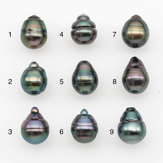10-11mm Tahitian Pearl, Loose Undrilled with High Luster and for Jewelry Making, SKU # 2696TH