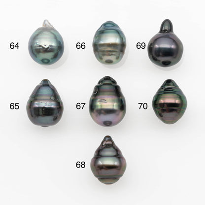 10-11mm Tahitian Pearl, Loose Undrilled with High Luster and for Jewelry Making, SKU # 2696TH