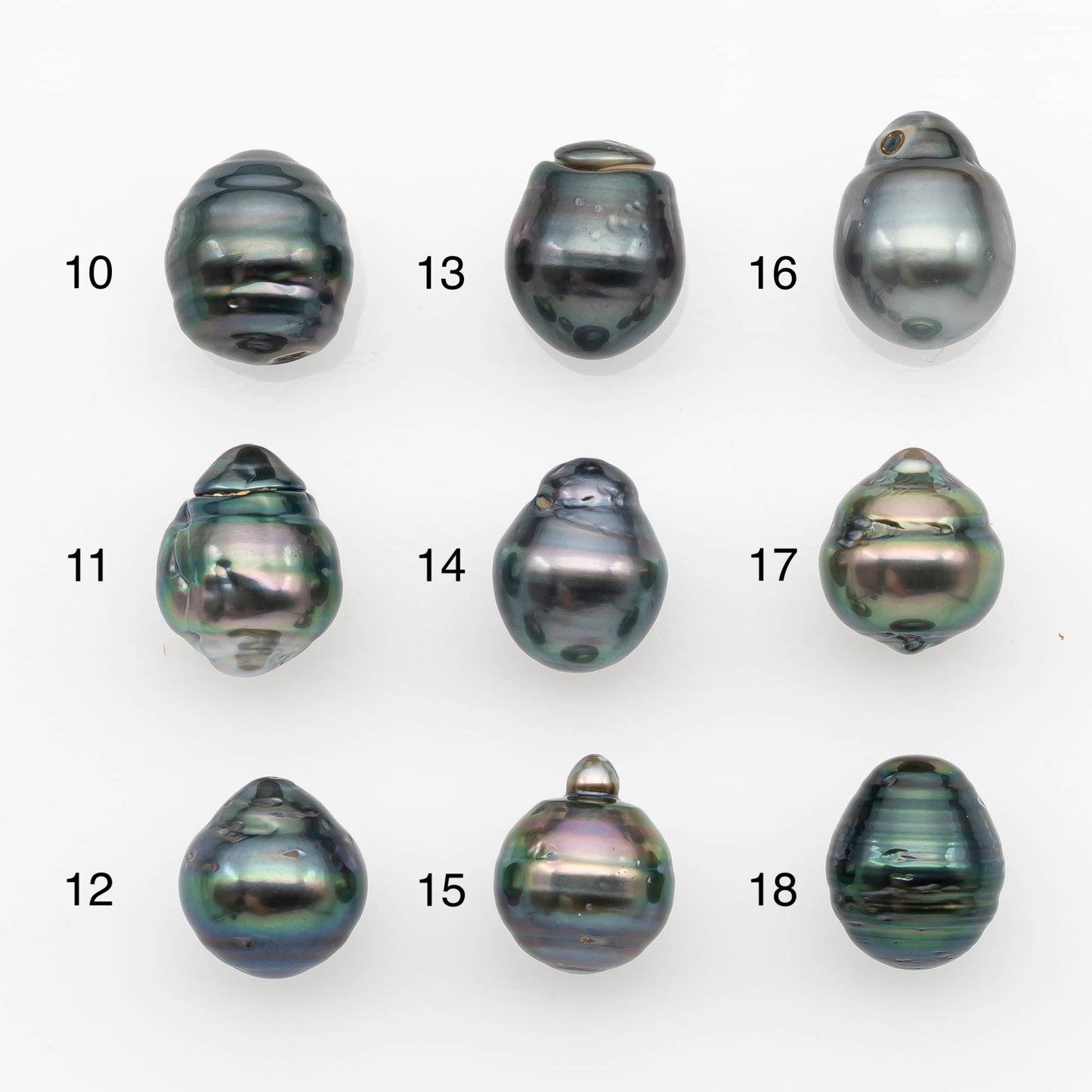 10-11mm Tahitian Pearl, Loose Undrilled with High Luster and for Jewelry Making, SKU # 2697TH