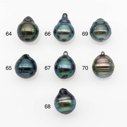 10-11mm Tahitian Pearl, Loose Undrilled with High Luster and for Jewelry Making, SKU # 2697TH