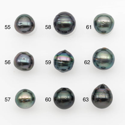 10-11mm Tahitian Pearl, Loose Undrilled with High Luster and for Jewelry Making, SKU # 2698TH