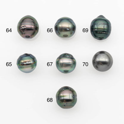 10-11mm Tahitian Pearl, Loose Undrilled with High Luster and for Jewelry Making, SKU # 2698TH