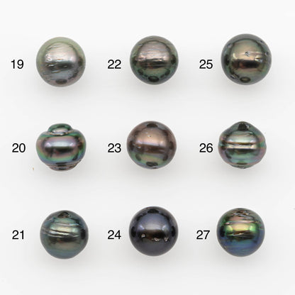 10-11mm Tahitian Pearl, Loose Undrilled with High Luster and for Jewelry Making, SKU # 2699TH