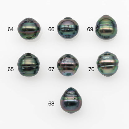 10-11mm Tahitian Pearl, Loose Undrilled with High Luster and for Jewelry Making, SKU # 2699TH