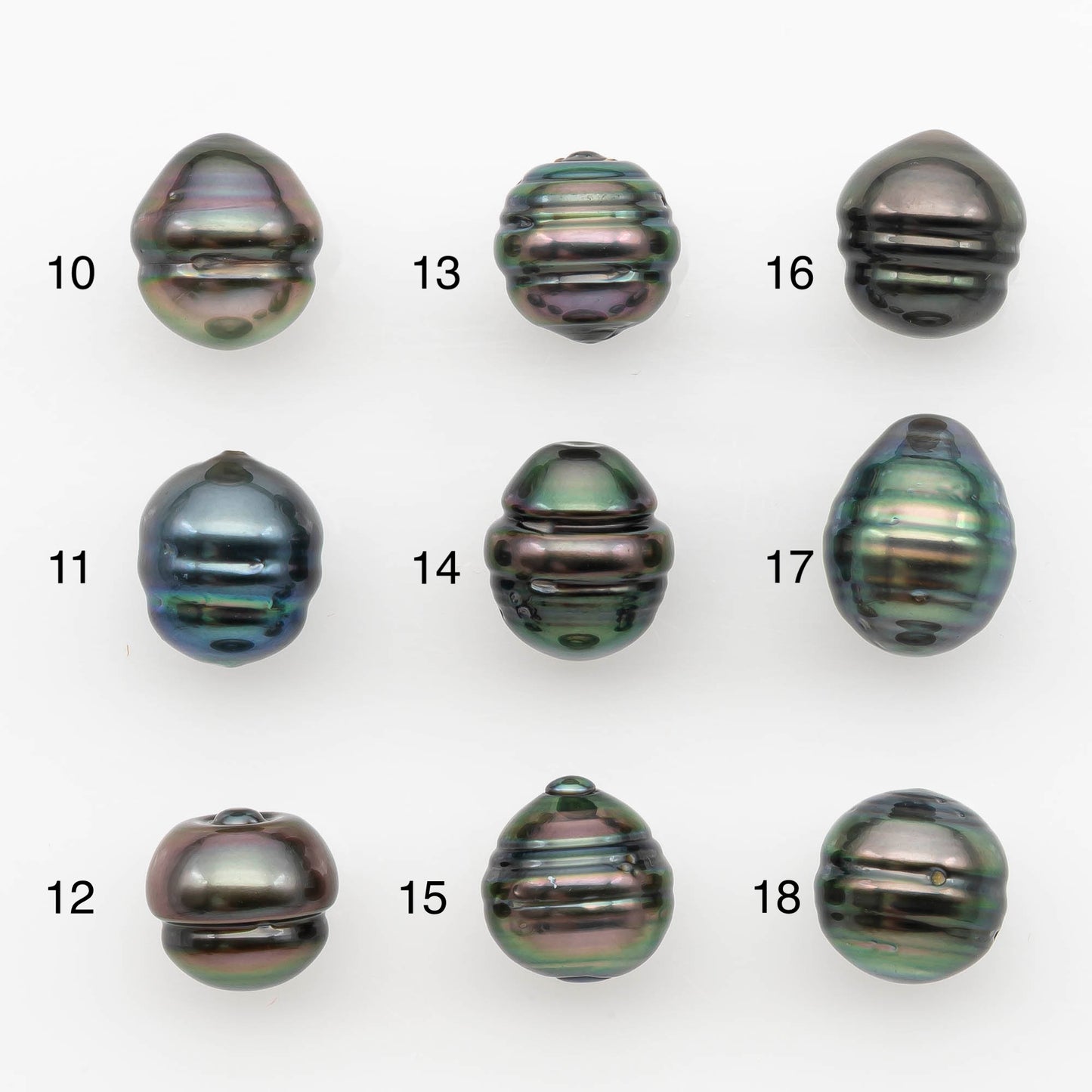 10-11mm Tahitian Pearl, Loose Undrilled with High Luster and for Jewelry Making, SKU # 2700TH