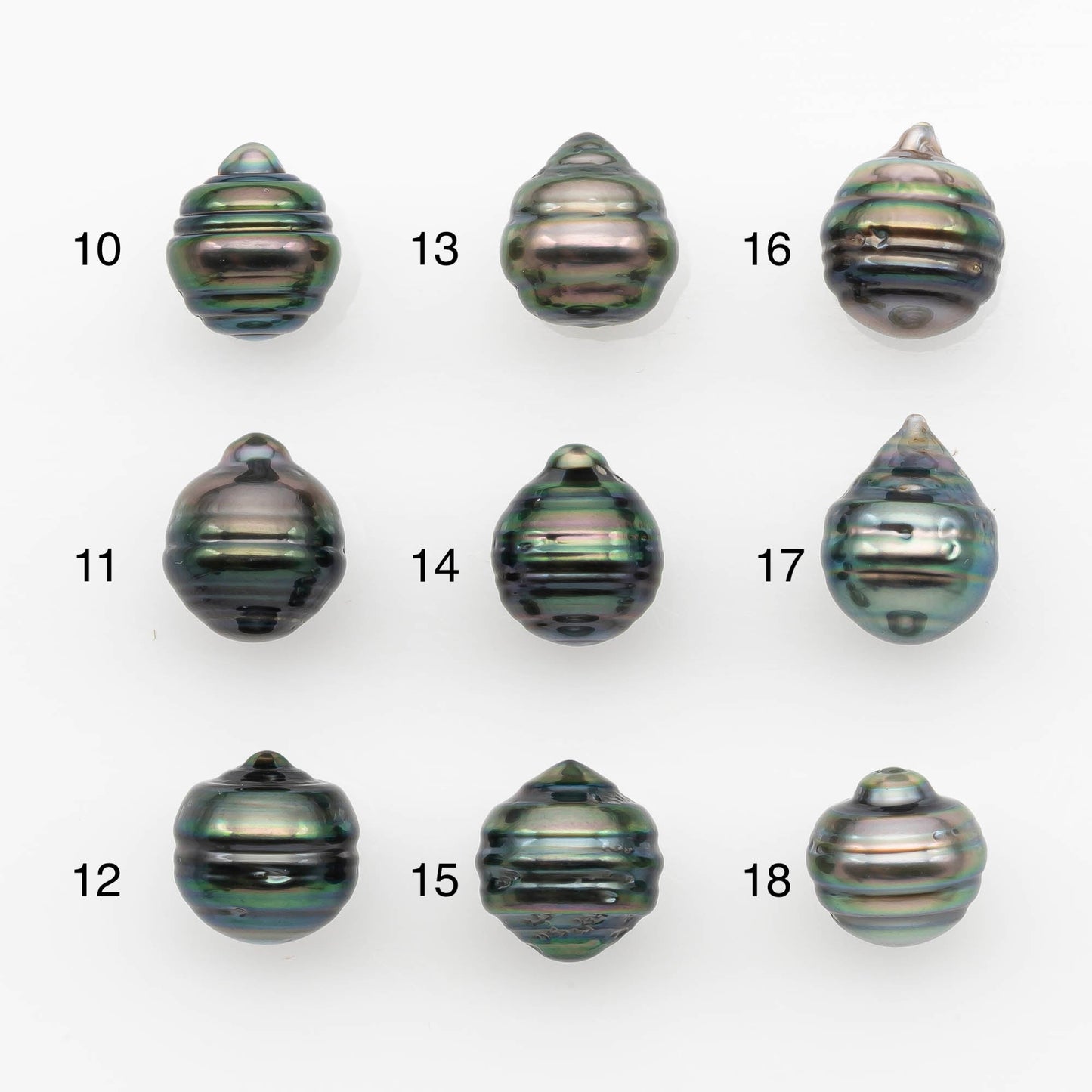 10-11mm Tahitian Pearl, Loose Undrilled with High Luster and for Jewelry Making, SKU # 2701TH