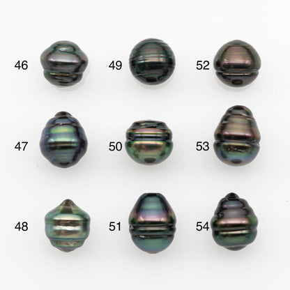 10-11mm Tahitian Pearl, Loose Undrilled with High Luster and for Jewelry Making, SKU # 2701TH