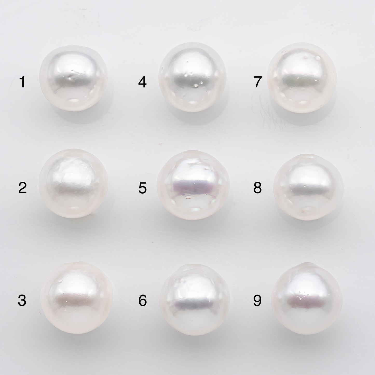 10-11mm White South Sea Pearl Near Round and Drop Shape, Loose Undrilled Natural Color, SKU # 2711SS