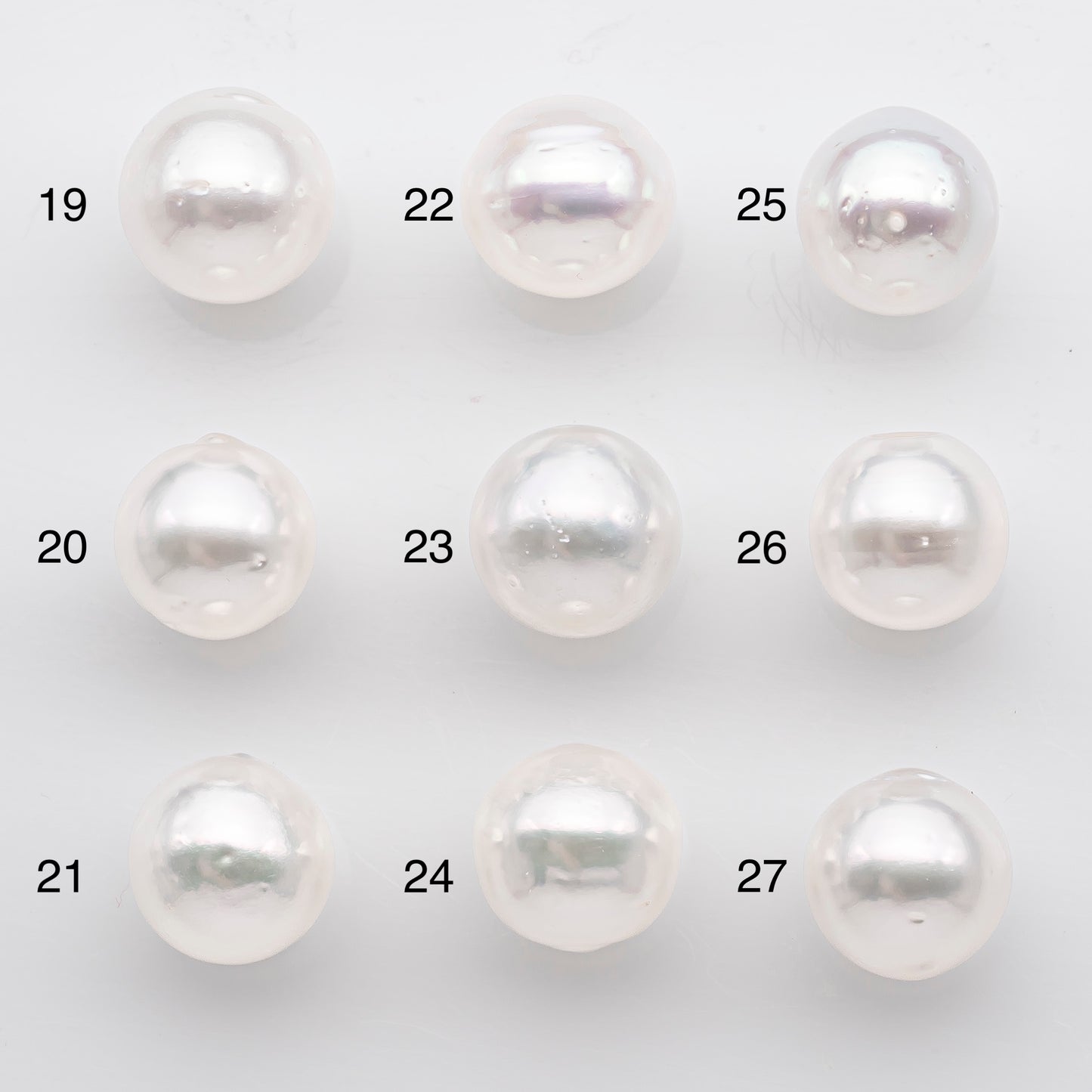 10-11mm White South Sea Pearl Near Round and Drop Shape, Loose Undrilled Natural Color, SKU # 2711SS