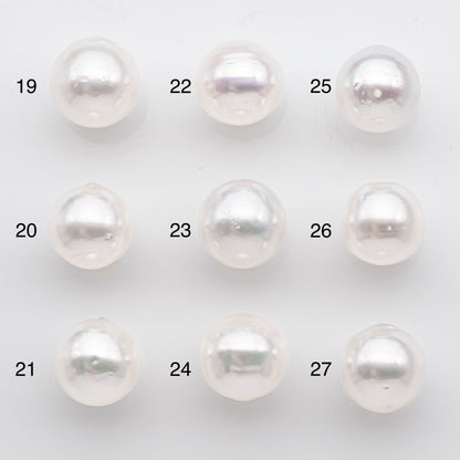 10-11mm White South Sea Pearl Near Round and Drop Shape, Loose Undrilled Natural Color, SKU # 2711SS