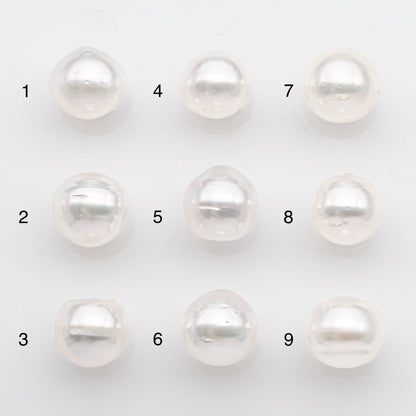 10-11mm White South Sea Pearl Drop Shape, Loose Undrilled Natural Color, SKU # 2716SS