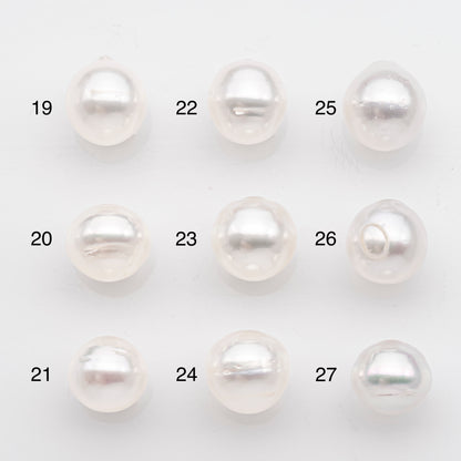 10-11mm White South Sea Pearl Drop Shape, Loose Undrilled Natural Color, SKU # 2716SS