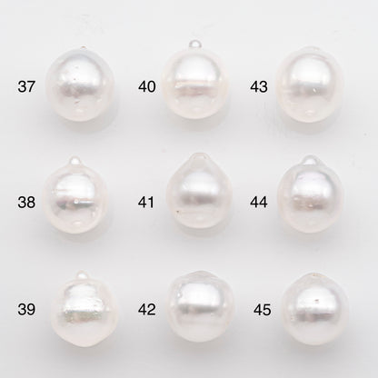 10-11mm White South Sea Pearl Drop Shape, Loose Undrilled Natural Color, SKU # 2716SS