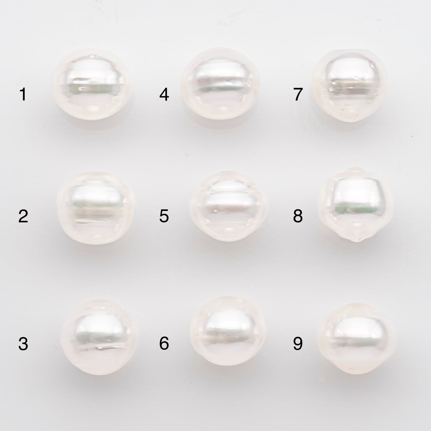 10-11mm White South Sea Pearl Drop Shape, Loose Undrilled Natural Color, SKU # 2717SS