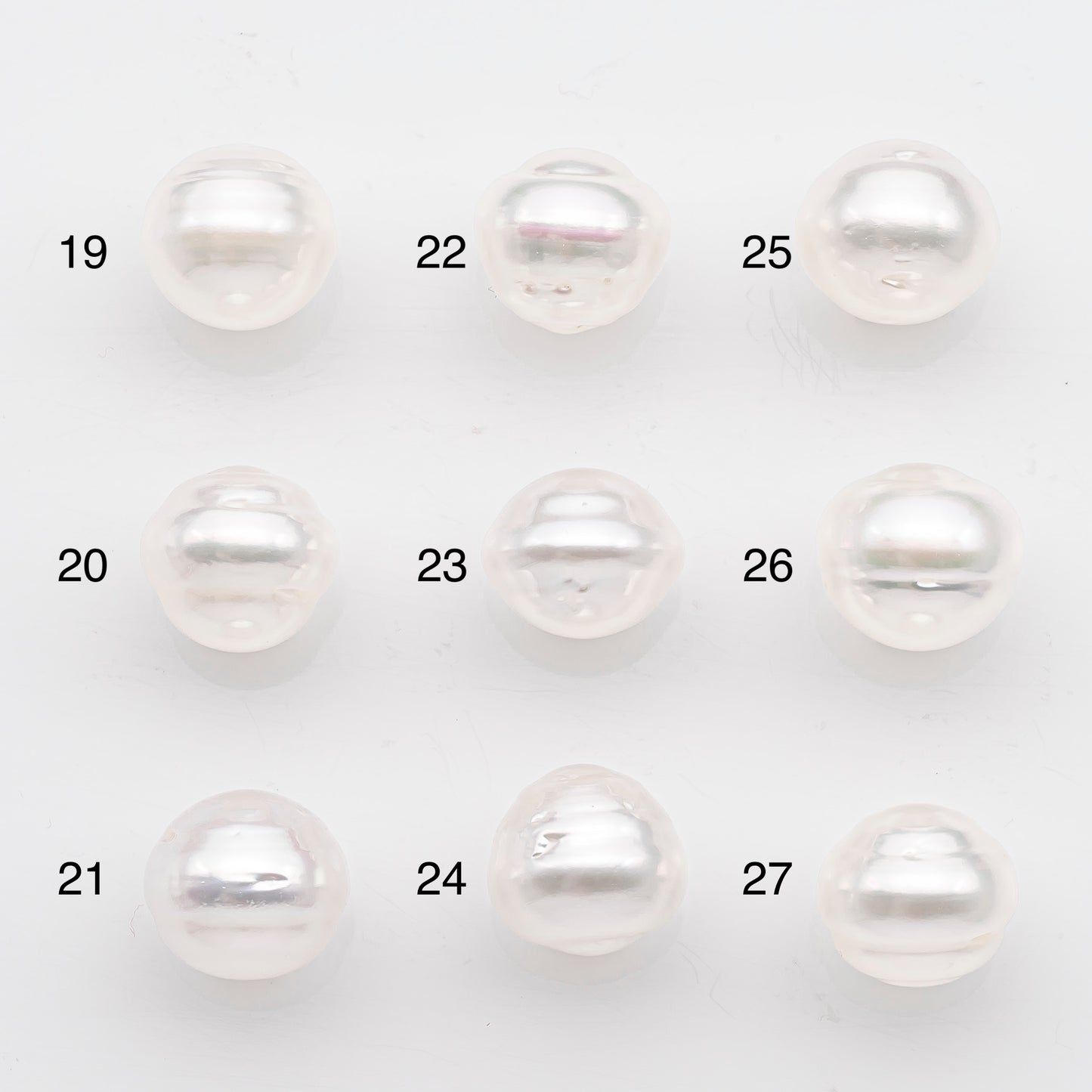 10-11mm White South Sea Pearl Drop Shape, Loose Undrilled Natural Color, SKU # 2717SS