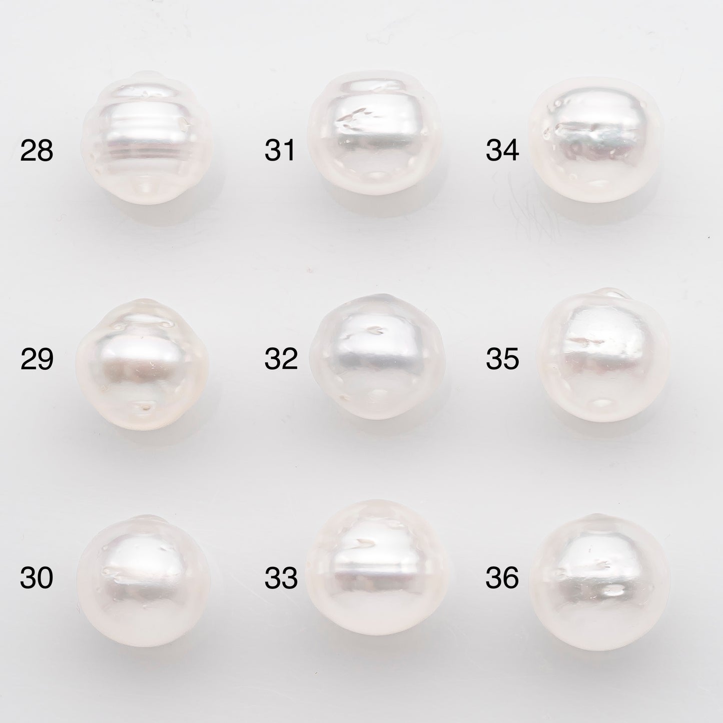 10-11mm White South Sea Pearl Drop Shape, Loose Undrilled Natural Color, SKU # 2717SS