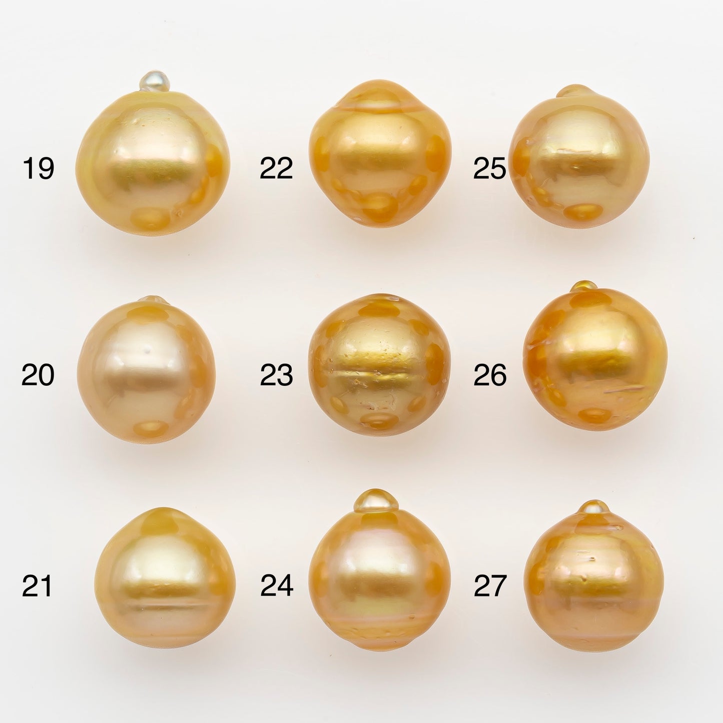 11-12mm South Sea Pearl in Natural Gold Color, Loose Drop Shape, Undrilled for Jewelry Making, SKU # 2718GS