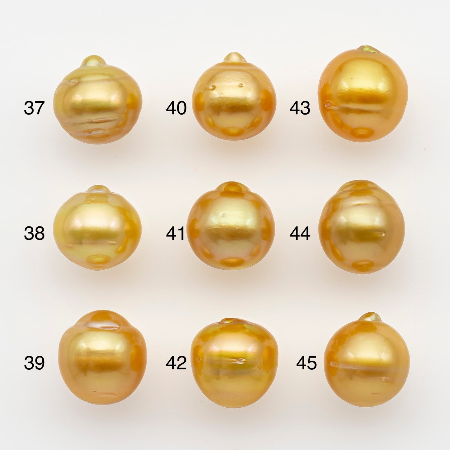 11-12mm South Sea Pearl in Natural Gold Color, Loose Drop Shape, Undrilled for Jewelry Making, SKU # 2718GS