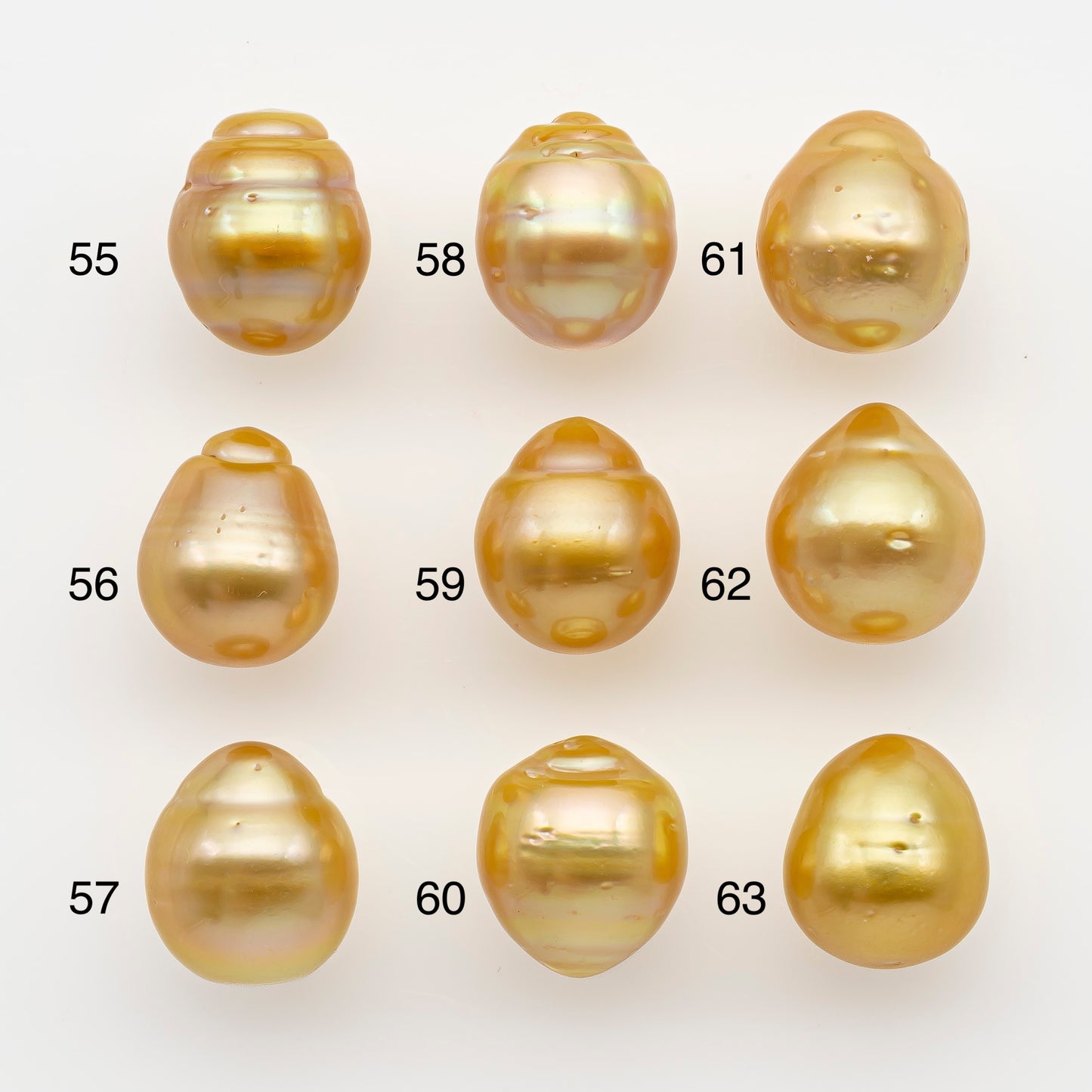 11-12mm South Sea Pearl in Natural Gold Color, Loose Drop Shape, Undrilled for Jewelry Making, SKU # 2719GS  Description: