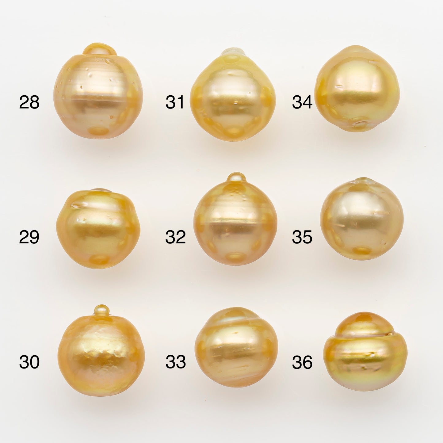 11-12mm South Sea Pearl in Natural Gold Color, Loose Drop Shape, Undrilled for Jewelry Making, SKU # 2720GS