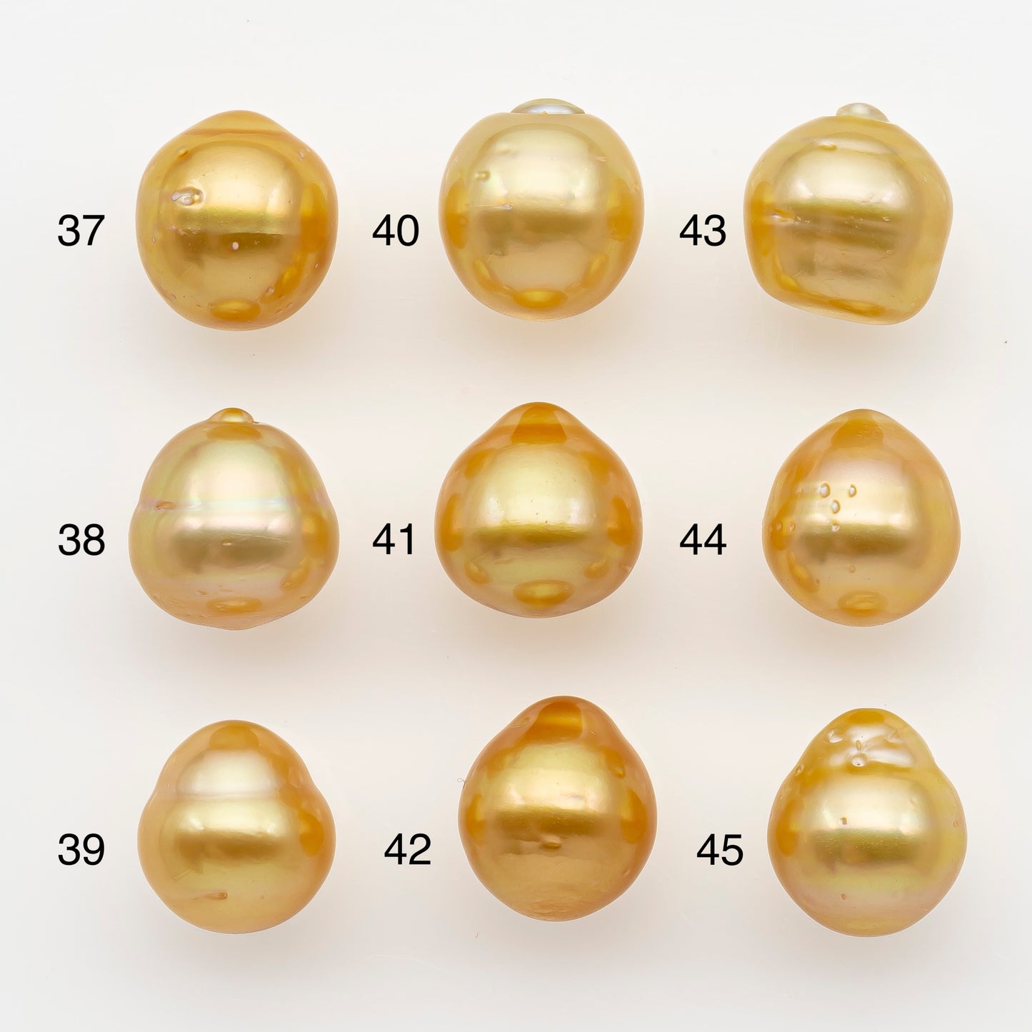 11-12mm South Sea Pearl in Natural Gold Color, Loose Drop Shape, Undrilled for Jewelry Making, SKU # 2720GS